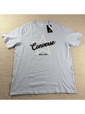 Converse All Star Chuck Taylor One Star Outline T-Shirt Blue Men’s Size 100